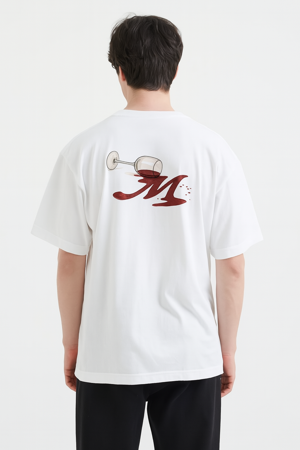 Merveilles Rouge Renversé T-Shirt - White