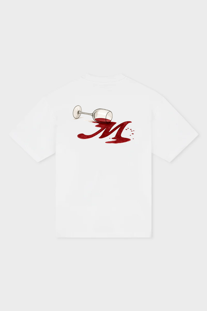 Merveilles Rouge Renversé T-Shirt - White