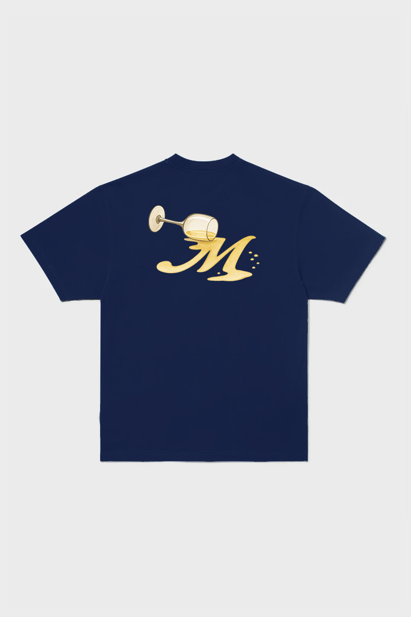 Merveilles Blanc Renversé T-Shirt - Navy