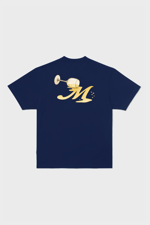 Merveilles Blanc Renversé T-Shirt - Navy